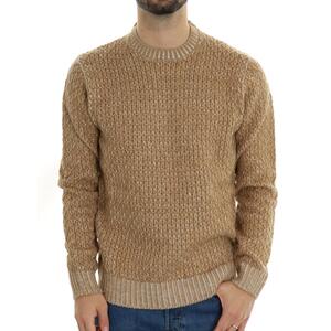 MAGLIA INTRECCI SSEINSE BEIGE